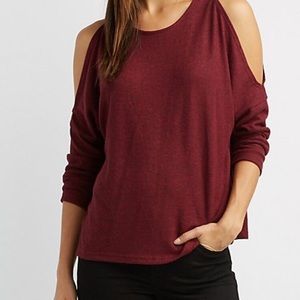 Charlotte Russe Small Cold Shoulder Top